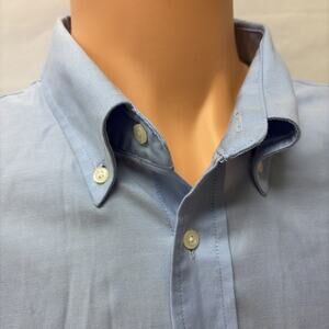 Jos A Bank Men's 19 Long Sleeve Shirt Blue 36/37